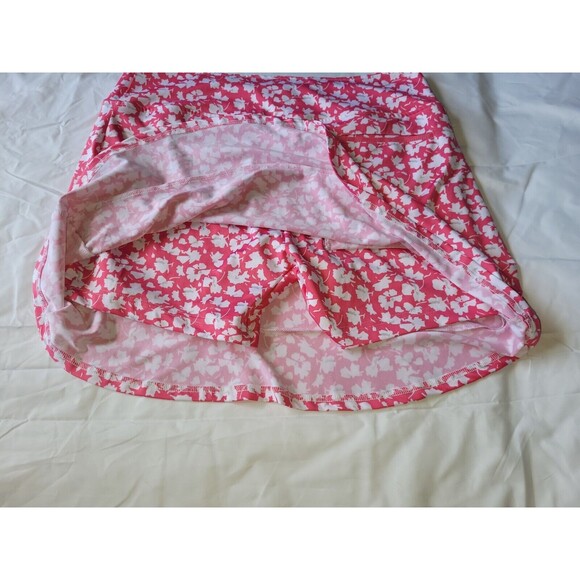 Golftini Skort Womens Large Sprinkles Pink Floral Skirt Short Tennis Athleisure - Picture 6 of 8
